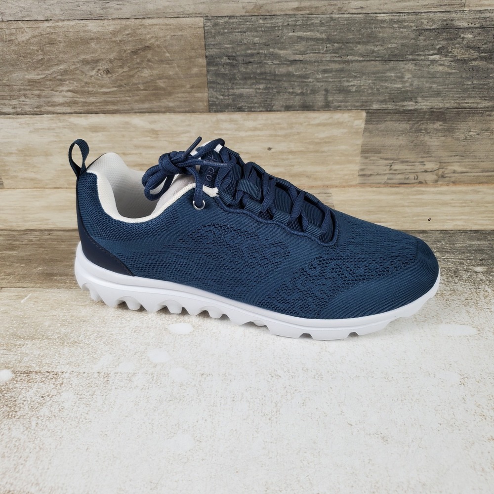 Propet Travelactiv Womens Shoes Sz 8.5 D Navy Mesh Comfort Lace Up Sneakers